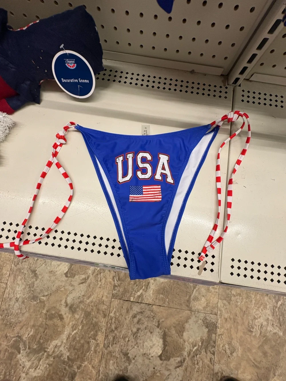 USA Graphic Blue Women’s Swimsuit Bottoms Only